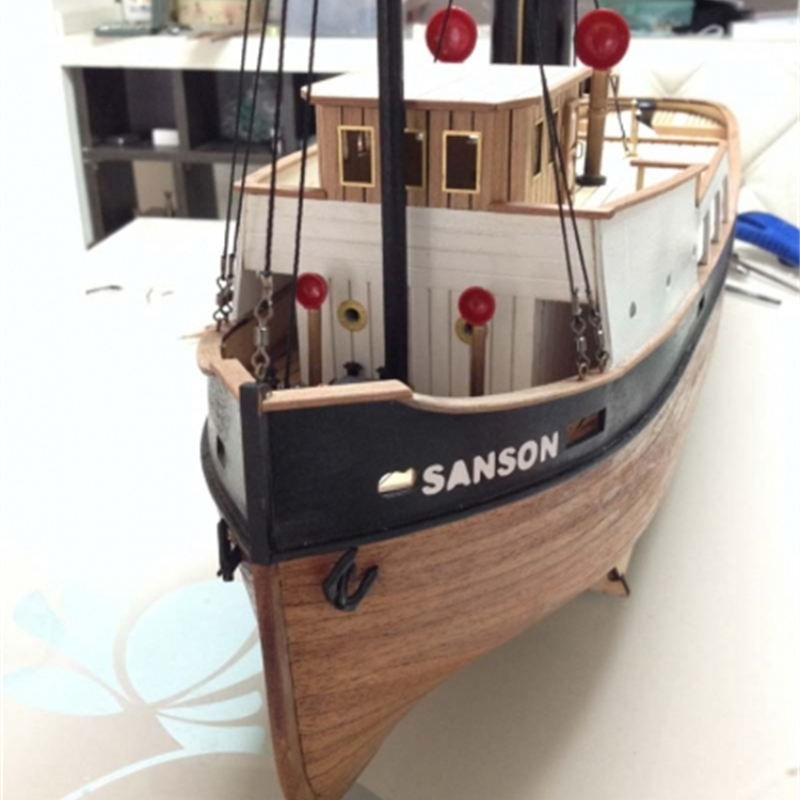 Model Kit Yacht - SANSON-Bateau en bois découpé au laser,